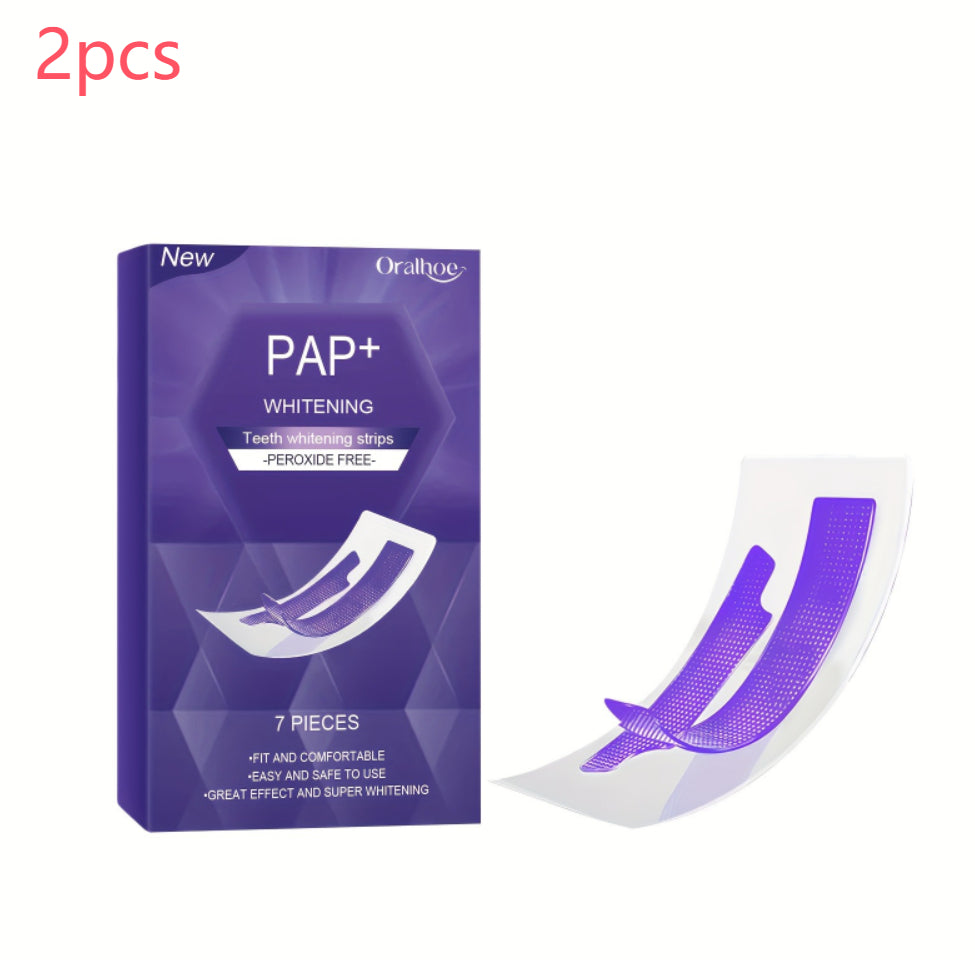 Whitening Teeth Strips Purple Dry Application Teeth Whitening Strips