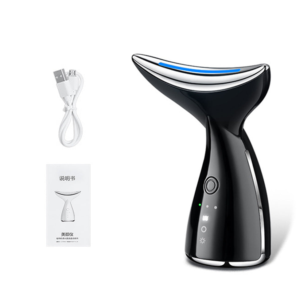 EMS Microcurrent Neck & Face Beauty Device With 3 Color LED Photon Therapy Skin Tightening Face Lifting & Double Chin Reducer