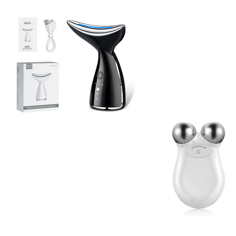 EMS Microcurrent Neck & Face Beauty Device With 3 Color LED Photon Therapy Skin Tightening Face Lifting & Double Chin Reducer