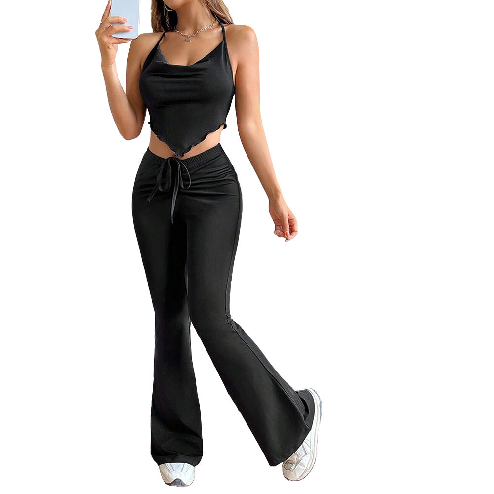 Women’s High-Waisted Flared Pants – Stylish Slim Fit Bell Bottom Trousers for Casual & Office Wear