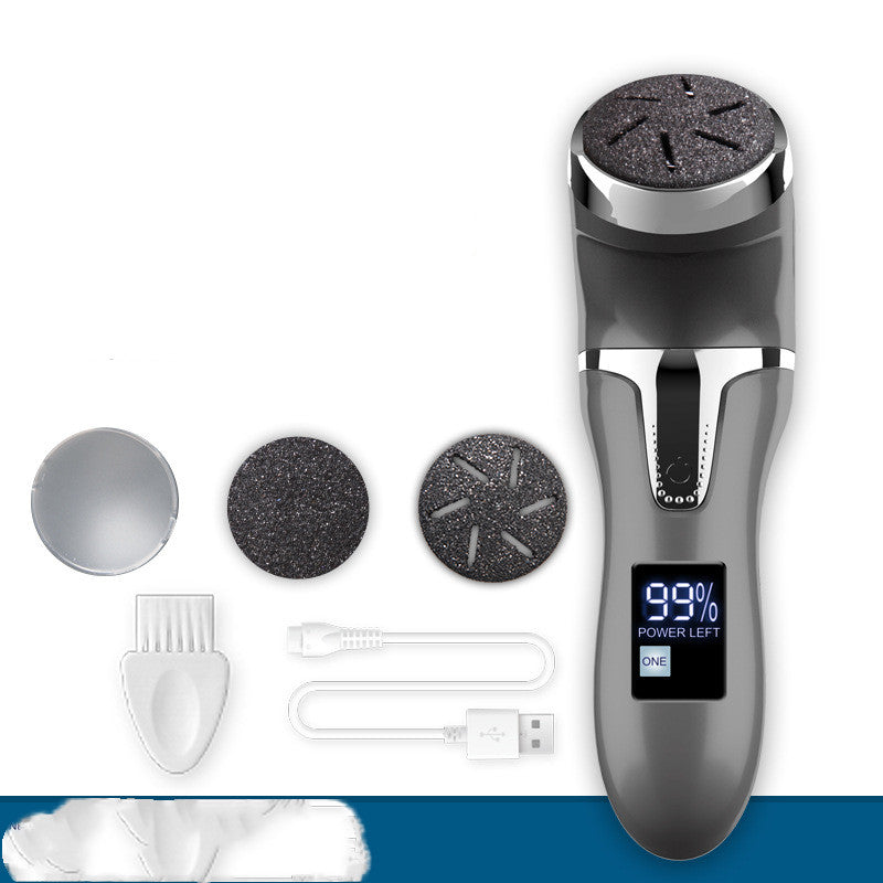 Electric Foot Scrubber with LCD Display – Vacuum Callus Remover & Exfoliating Pedicure Tool