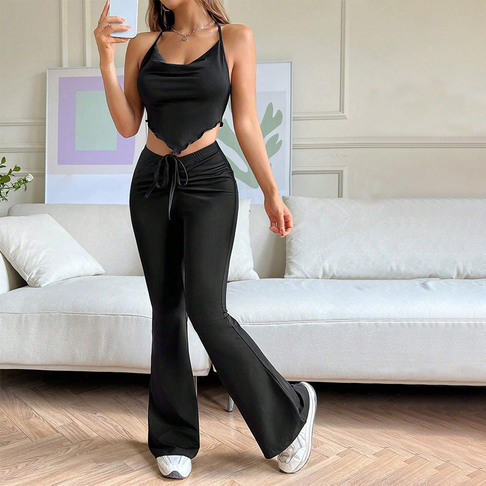 Women’s High-Waisted Flared Pants – Stylish Slim Fit Bell Bottom Trousers for Casual & Office Wear