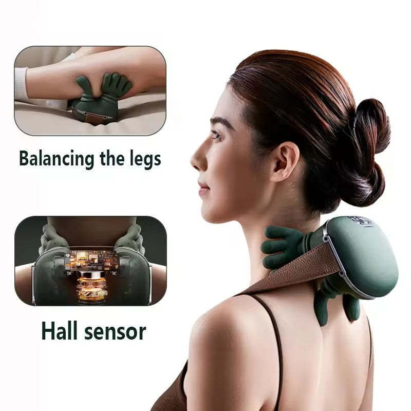 Wireless Neck & Shoulder Massager – Deep Kneading Back Pain Relief Shawl