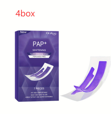 Whitening Teeth Strips Purple Dry Application Teeth Whitening Strips