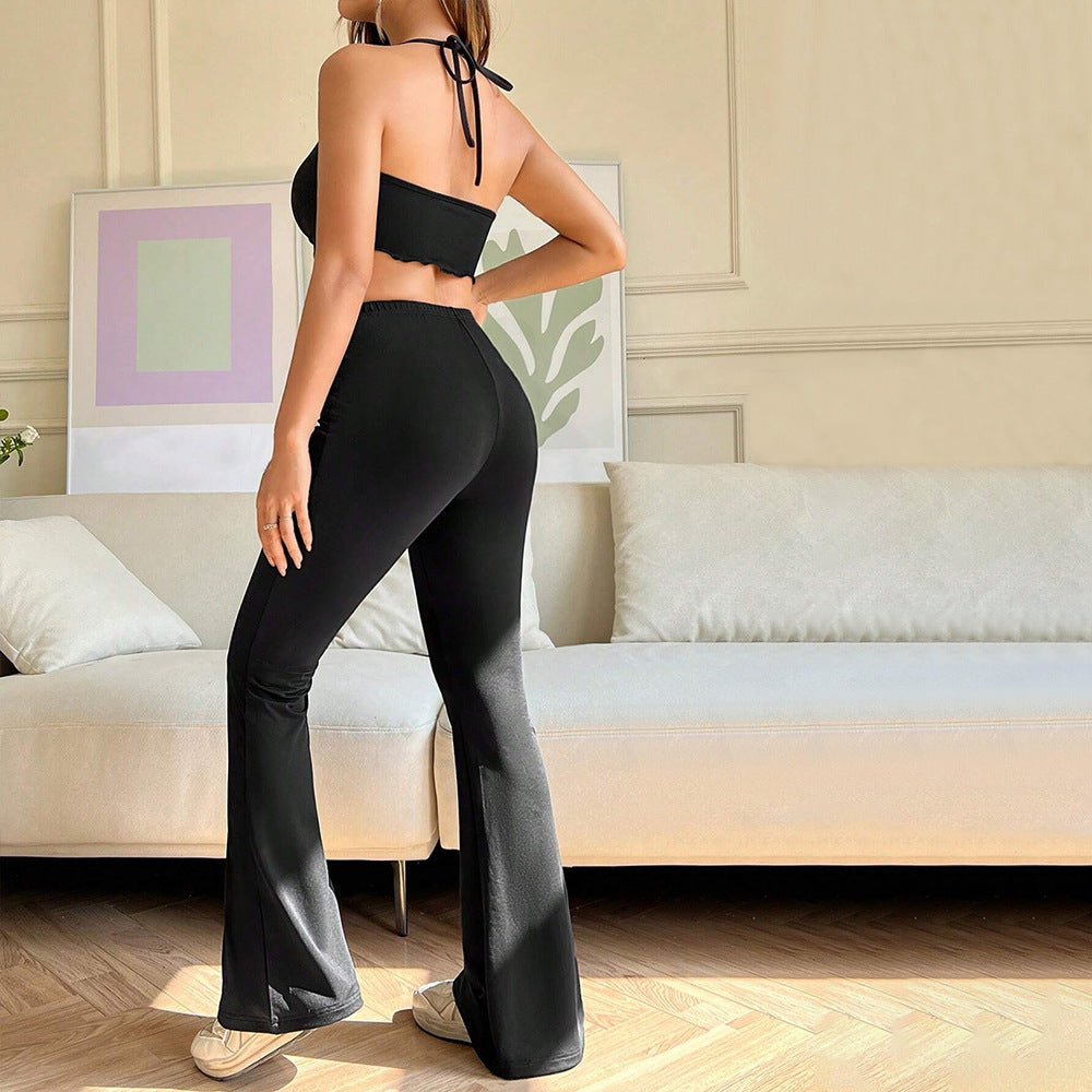 Women’s High-Waisted Flared Pants – Stylish Slim Fit Bell Bottom Trousers for Casual & Office Wear