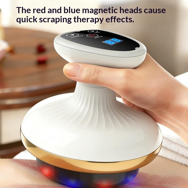 Electric Gua Sha Massager – Body & Abdominal Meridian Brush with Cupping Therapy