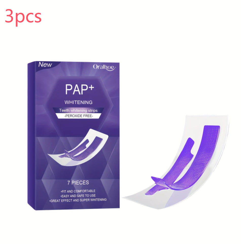 Whitening Teeth Strips Purple Dry Application Teeth Whitening Strips